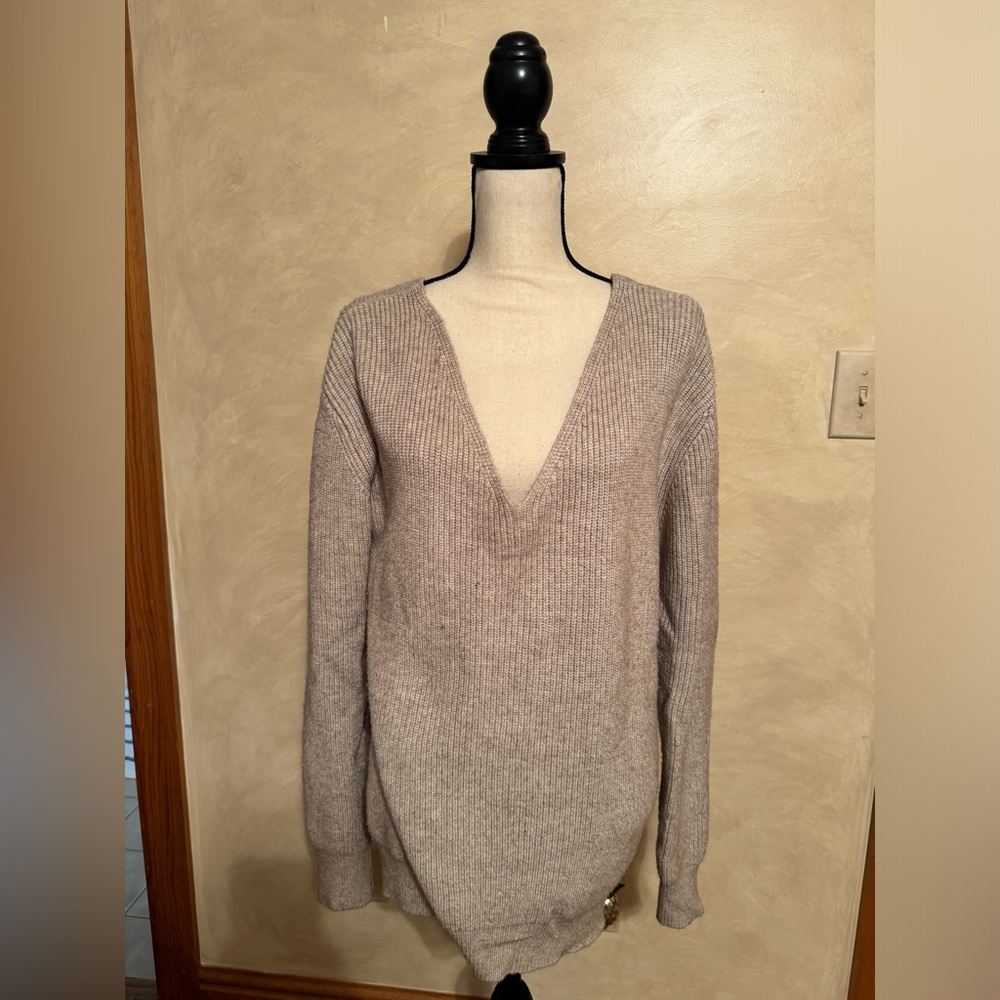 Double v-neck legging length sweater by RD Style in size medium.